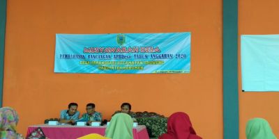 Musyawarah Desa Pembahasan Rancangan APBDesa Desa Karangsari Kecamatan Sruweng